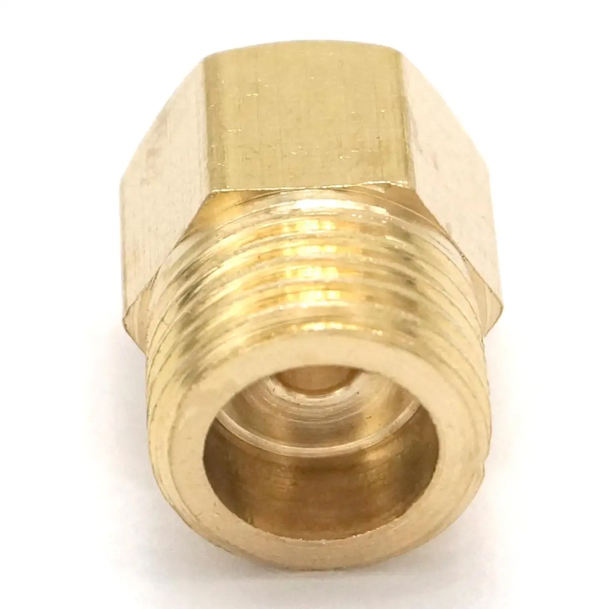 2PCS Brass Reducer Hex Head M8x1mm Female to 1/4&quot BSP Male Reducing Bush Adapter Fitting for Pressure Gauge | Обустройство дома