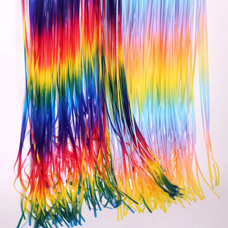 2Pcs Party Backdrops Rainbow Glitter Curtain Sequin Wall 2m Length Shimmer Backdrop Wedding Birthday Decoration | Дом и сад