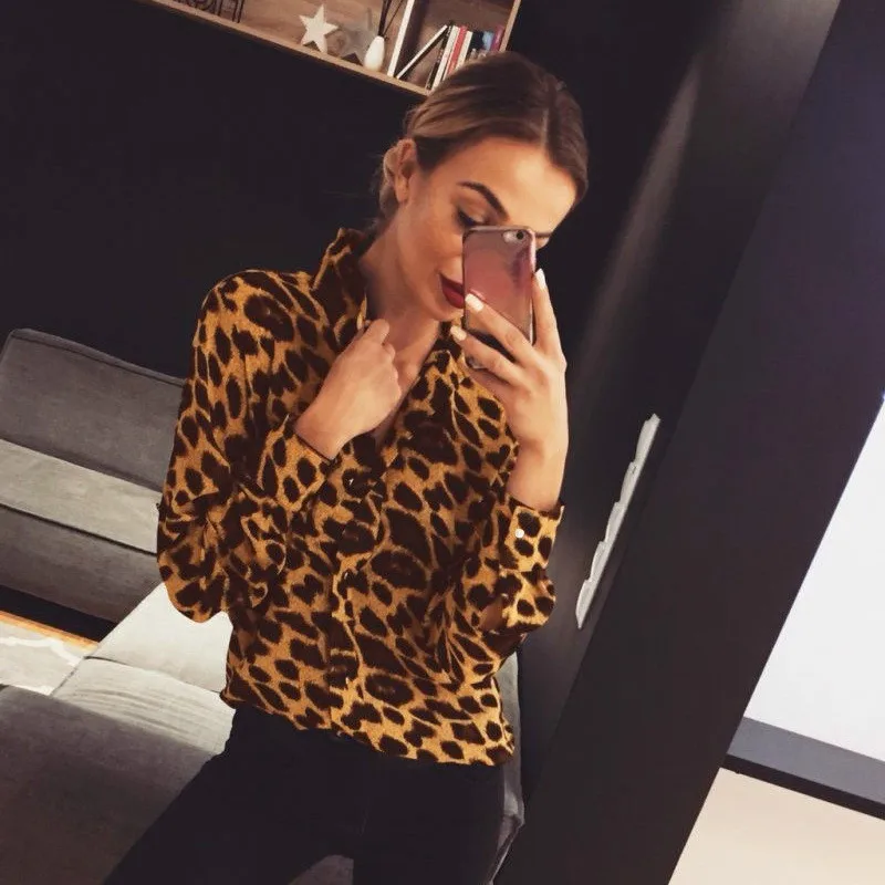 Женские рубашки с леопардовым принтом в стиле ретро женские топы бохо большие