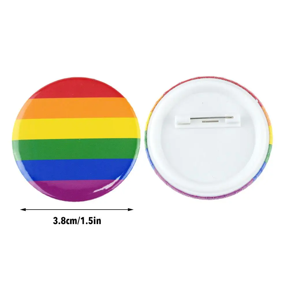 Гордость Радуга гей шпильки флаг Жесть значок Поддержка геи лесбиянки Би