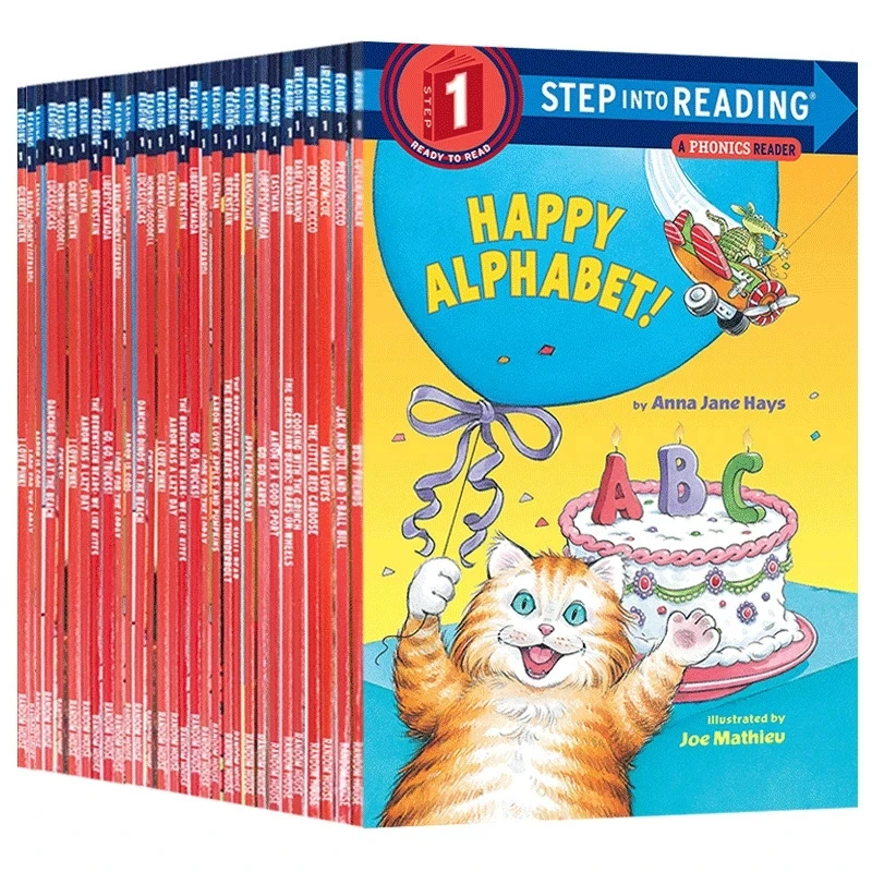 30 Books/Set Step Into Reading level 1 Ready to Read Picture English story Books Kids Child Gift Learning Textbook 4-8 Years