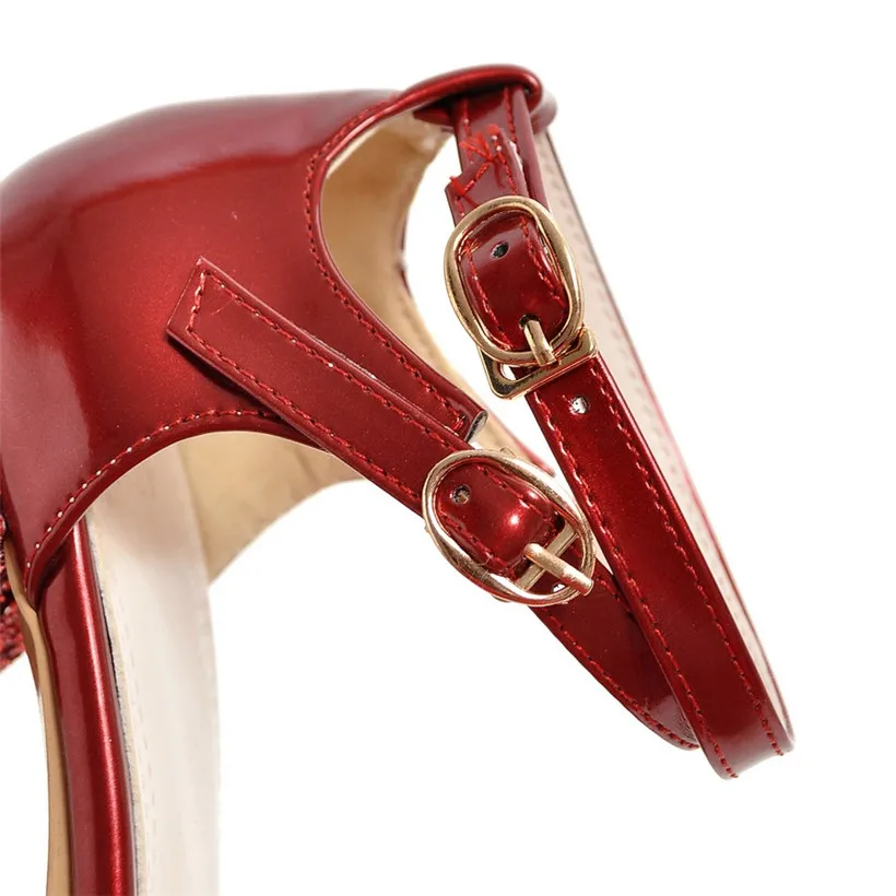 Женские летние туфли-лодочки больших размеров с квадратным носком на высоком