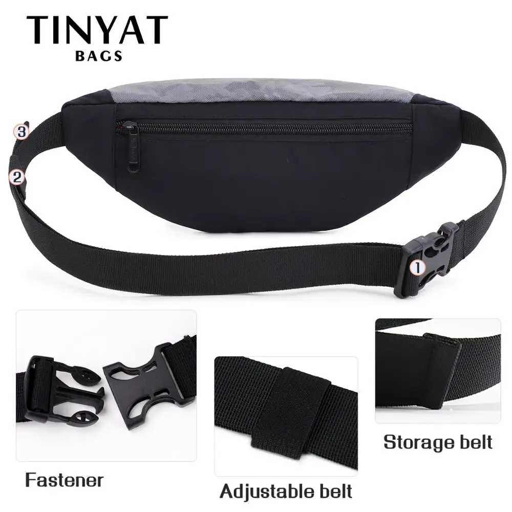 Поясная Сумка TINYAT для cool boy забавная камуфляжная мужская сумочка на пояс