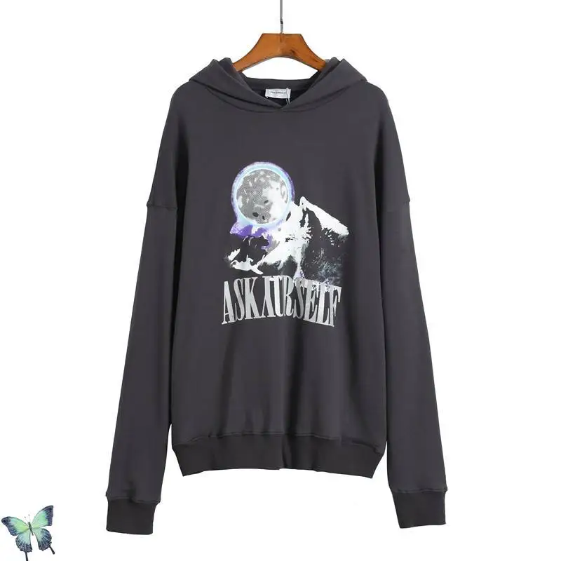 

Толстовка с капюшоном ASKYURSELF, свитшот с длинным рукавом с надписью Captain of Myself, Мужская и Женская толстовка