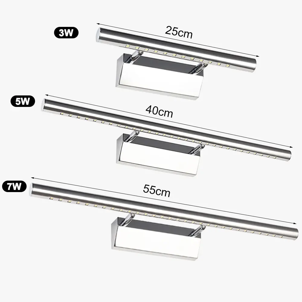 3 Вт/5 Вт/7 Вт светодиодный настенный светильник Зеркало для ванной комнаты теплый