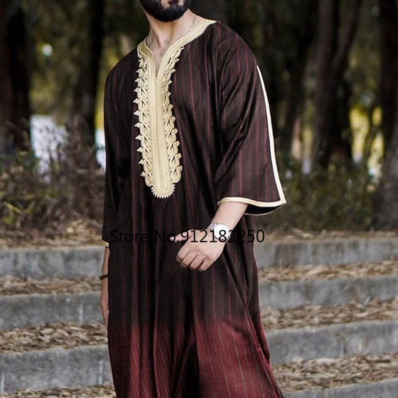 Men Jubba Thobe Dubai Muslim Islamic Clothing Drress Long Robe Saudi Musulman Wear Abaya Caftan Islam Dubai Arab Dressing Mens