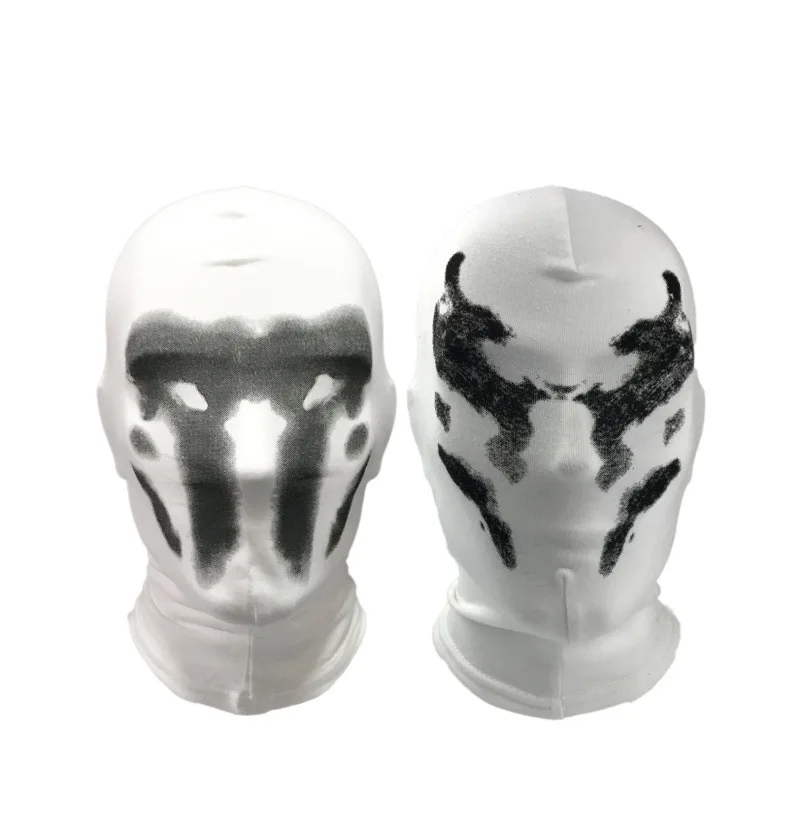 

Inkblot Mask Color Change Watchmen Rorschach Mask Walter Kovacs Cosplay White Mask Halloween Costume Party Full Face Headwear