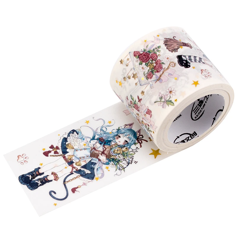 Клейкая лента для леди кошки специальный масляный позолота милая кошка девочка