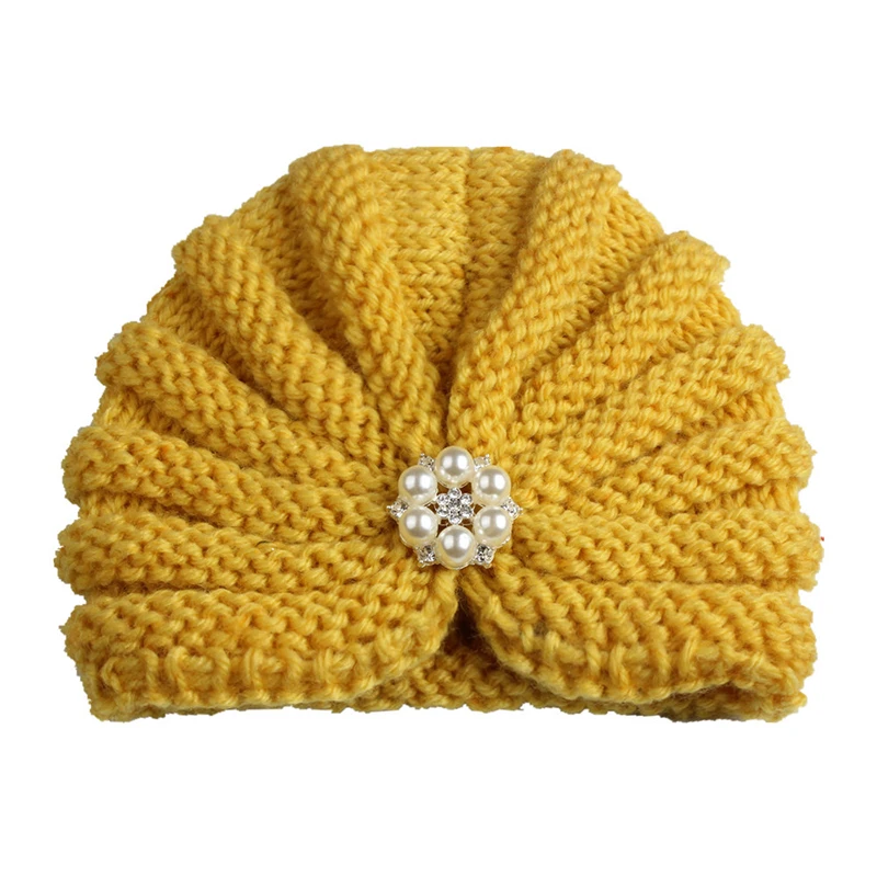 Newborn Toddler Kids Baby Boy Girl Turban Hat Beanie Headwear Autumn Winter Warm Cap Knitting Children Caps Head Wrap | Аксессуары для