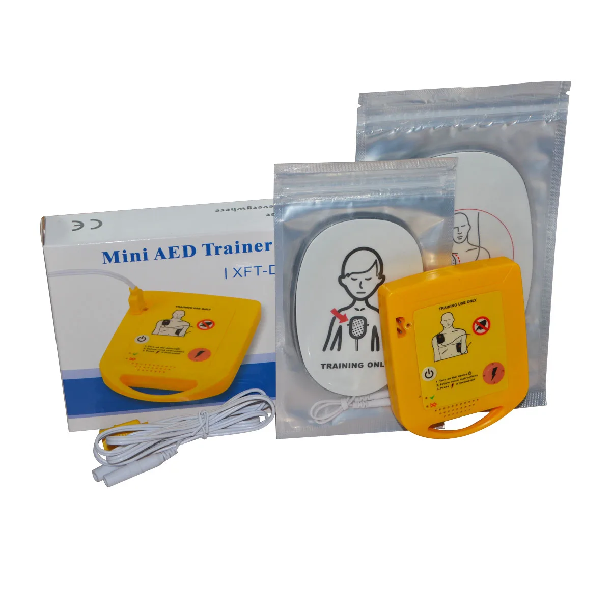 XTF 009 мини AED тренер португальский язык голосовые подсказки дефибриллятор