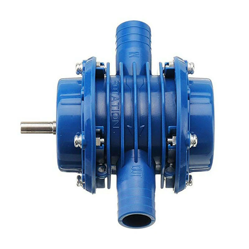 Мощный самовсасывающий погружной насос центробежная помпа с электродрелью для