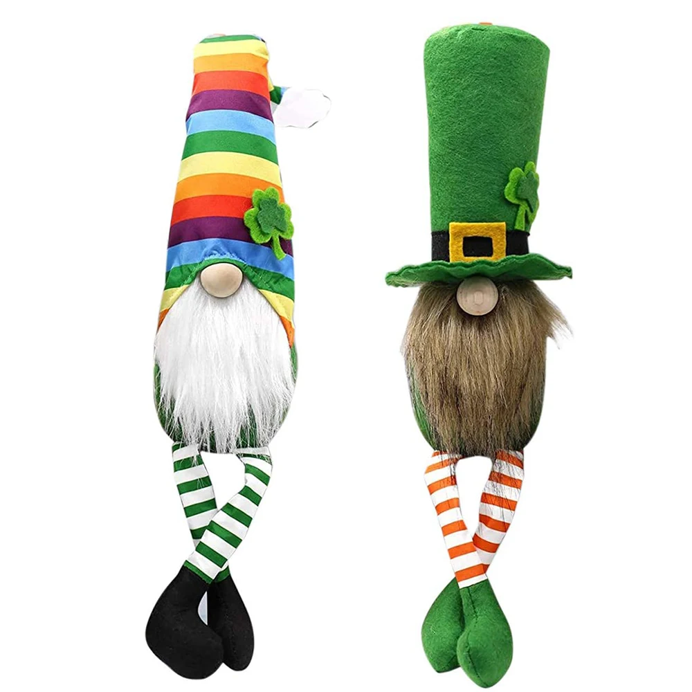 Пасхальный эльф украшение ручной работы полосатый стоячий гном шведская кукла