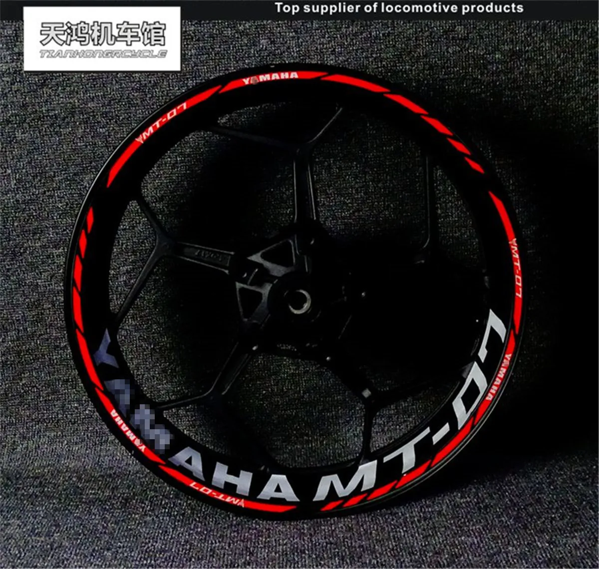 mt 07 motorcycle Wheel Rim Edge Sticker Decal Stripes Emblem MotorBike Reflective protection Waterproof Custom Refit Decorati | Автомобили