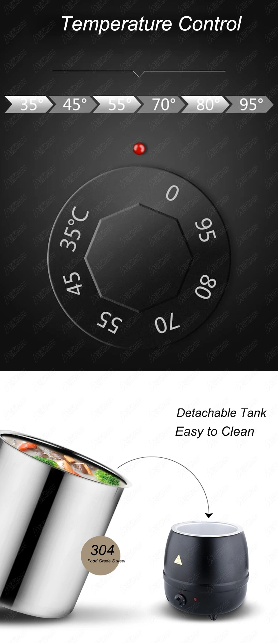 SB6000 электрический чайник для супа буфета/чаффира оборудование коммерческого