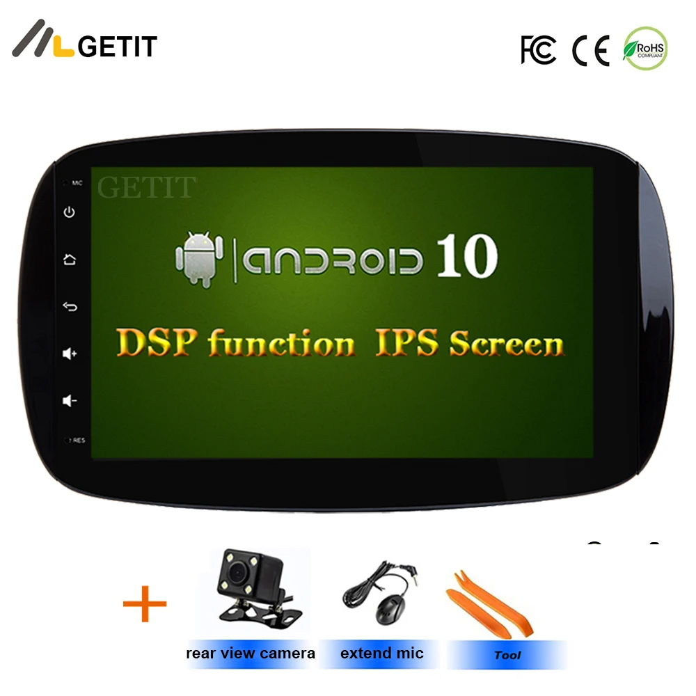 DSP 9 ''Автомобильный gps навигатор android 10 стерео медиа авто радио для Mercedes Benz Smart Fortwo C453 A453 W453