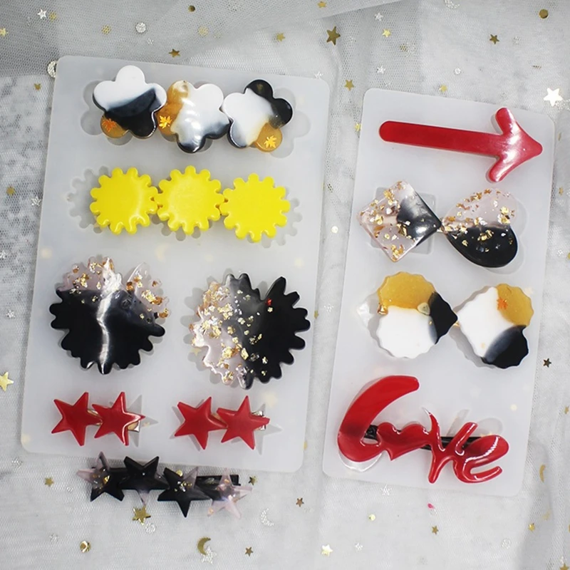 

CharmHair Pin Casting Silicone Mould DIY Craft Jewelry Crystal Epoxy Resin Mold