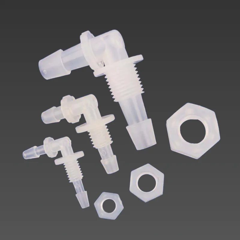 

5~200Pcs Hex Nut PP Elbow Connectors M6~G1/2 To 2.4-11.1mm AquariumTank Air Pump Tube Joints Irrigation Hose Fittings