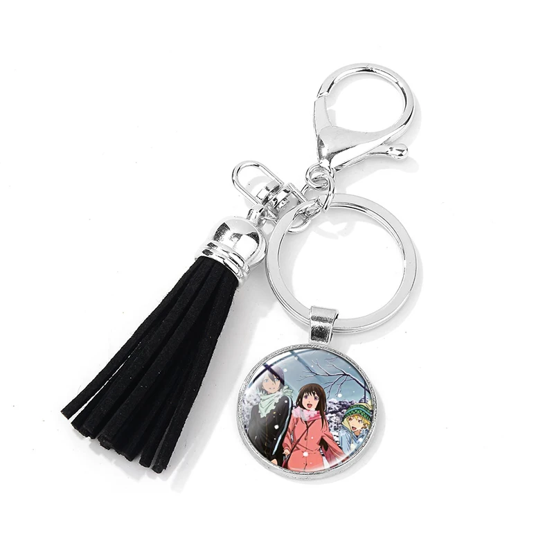 Style 25 SONGDA аниме Noragami Aragoto Yato Lki hijori Yukine Брелок высокого качества 3D печатное стеклянное искусство Подвеска Брелок для ключей с кисточкой держатель - Цвет: Style 25