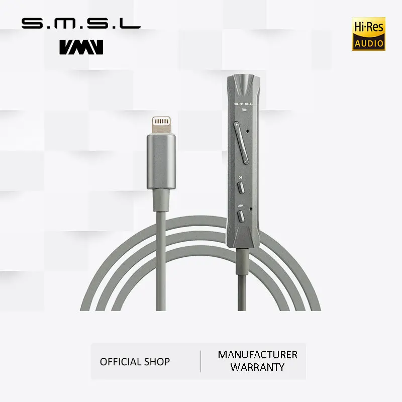 SMSL I2 мини усилитель Lightning DAC/Amp для iOS портативный и наушников Встроенный микрофон