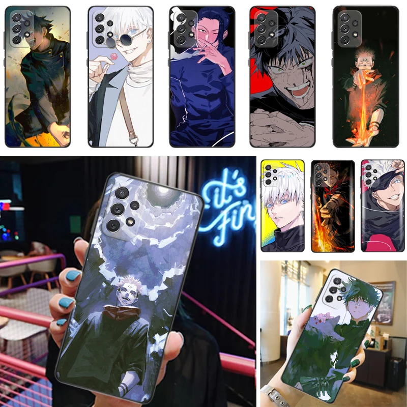 

Jujutsu Kaisen Satoru Gojo Sukuna Fushiguro Megumi Yuji Itadori Phone Case For Samsung Galaxy A52 4G 5G A72 Cases Funda
