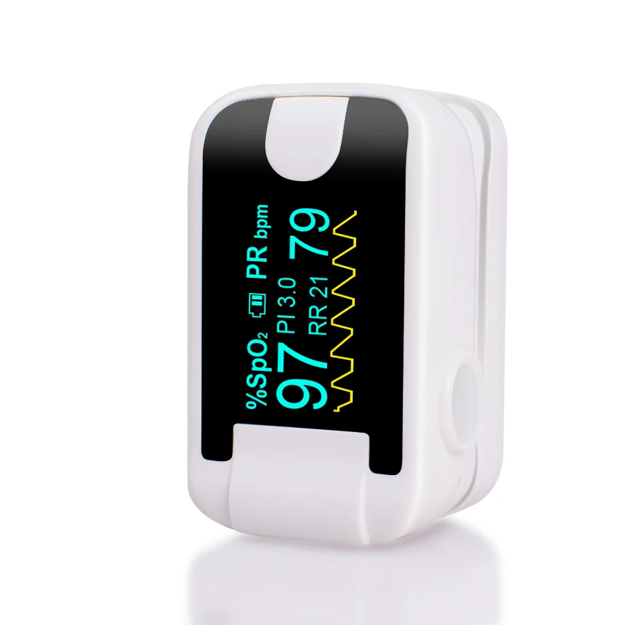 Pulsioximetro Fingertip Pulse Oximeter De Pulso Dedo SpO2 Saturation Meter Respiration Rate |