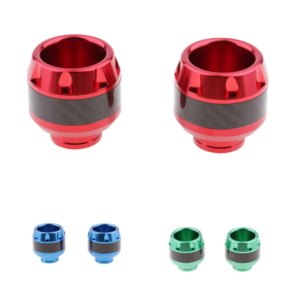 2Pcs Aluminium Alloy Motorcycle Front Wheel Drop Resistance Fork Cups