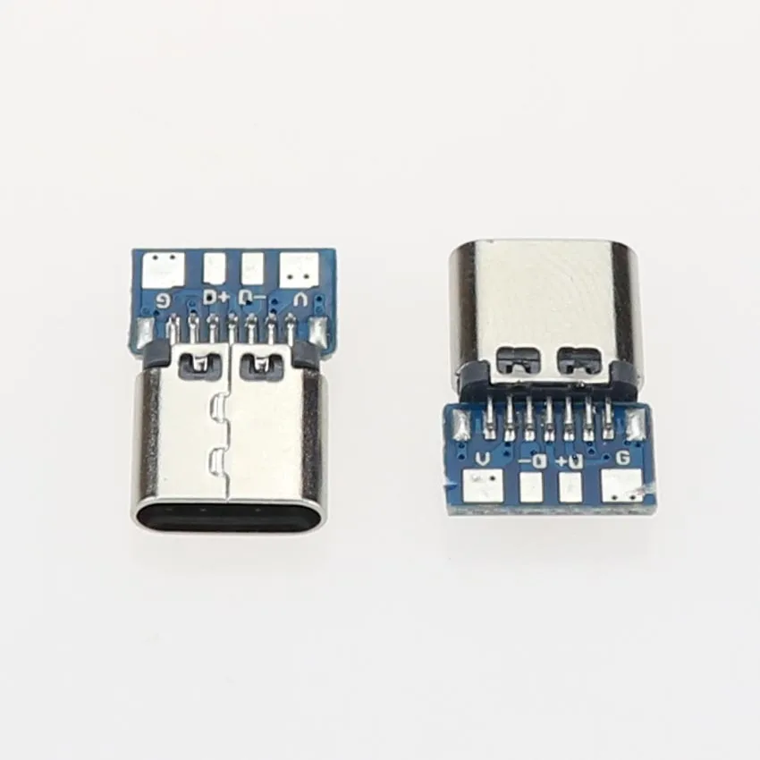 USB 3.1 Type C Female Connector Jack Dock 14 Pin Socket Port receptacle Through Holes PCB USB-C power charging dock | Мобильные