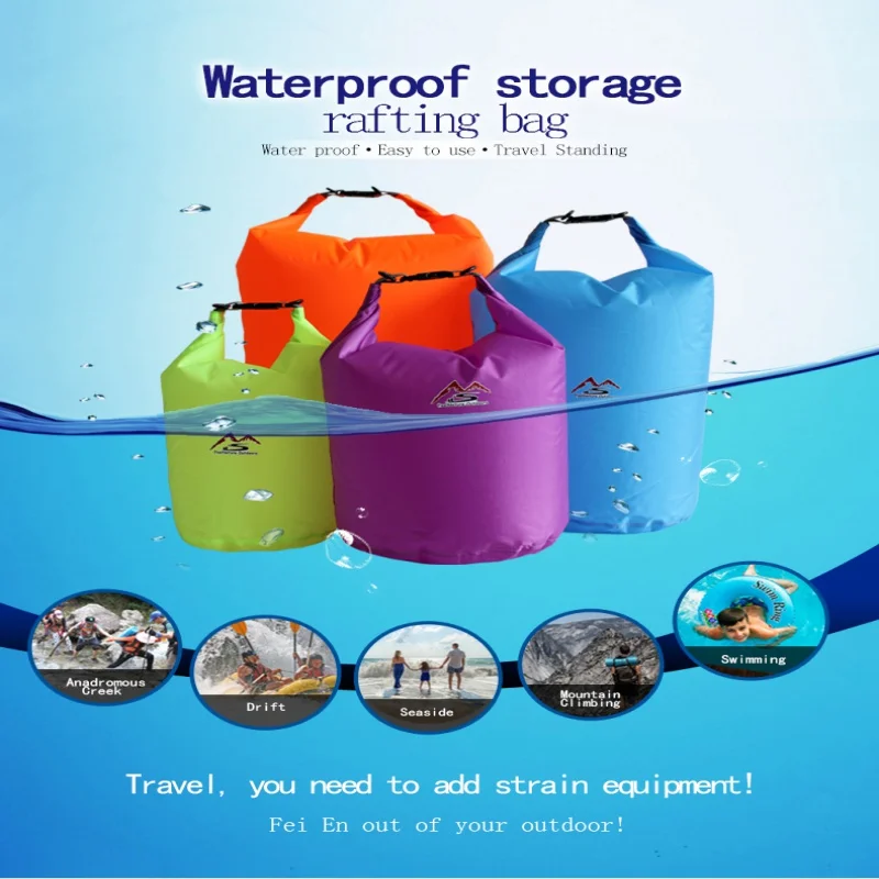 

1 PC Large Capacity Outdoor Dry Bag Swimming Waterproof Bags Sack Floating Gear Bags For Boating Fishing Rafting 5L-70L