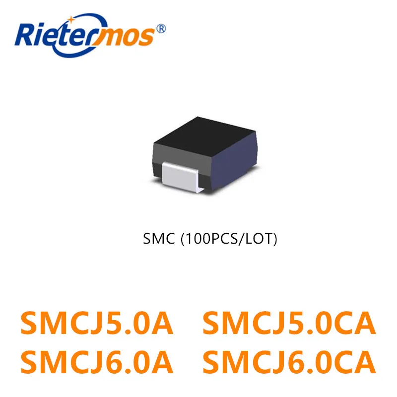 100 шт. SMCJ5.0 SMCJ5.0A SMCJ5.0CA SMCJ6.0 SMCJ6.0A SMCJ6.0CA SMC производство Китай|Запасные части| |