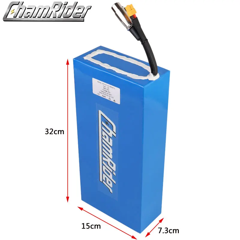 ChamRider 48V 20AH Ebike Battery 40A BMS For Electric18650 21700 Cell Bike 1000W Powerful Electric Bicycle 50A 2000W | Спорт и