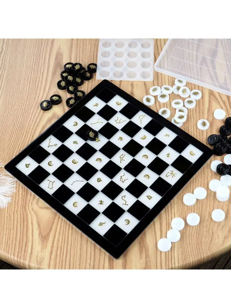 Шахматный набор и шашки Пластиковая форма международные игрушечные формы