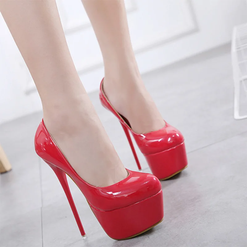 Туфли лодочки женские на очень высоком каблуке 16 см|Женские туфли| |