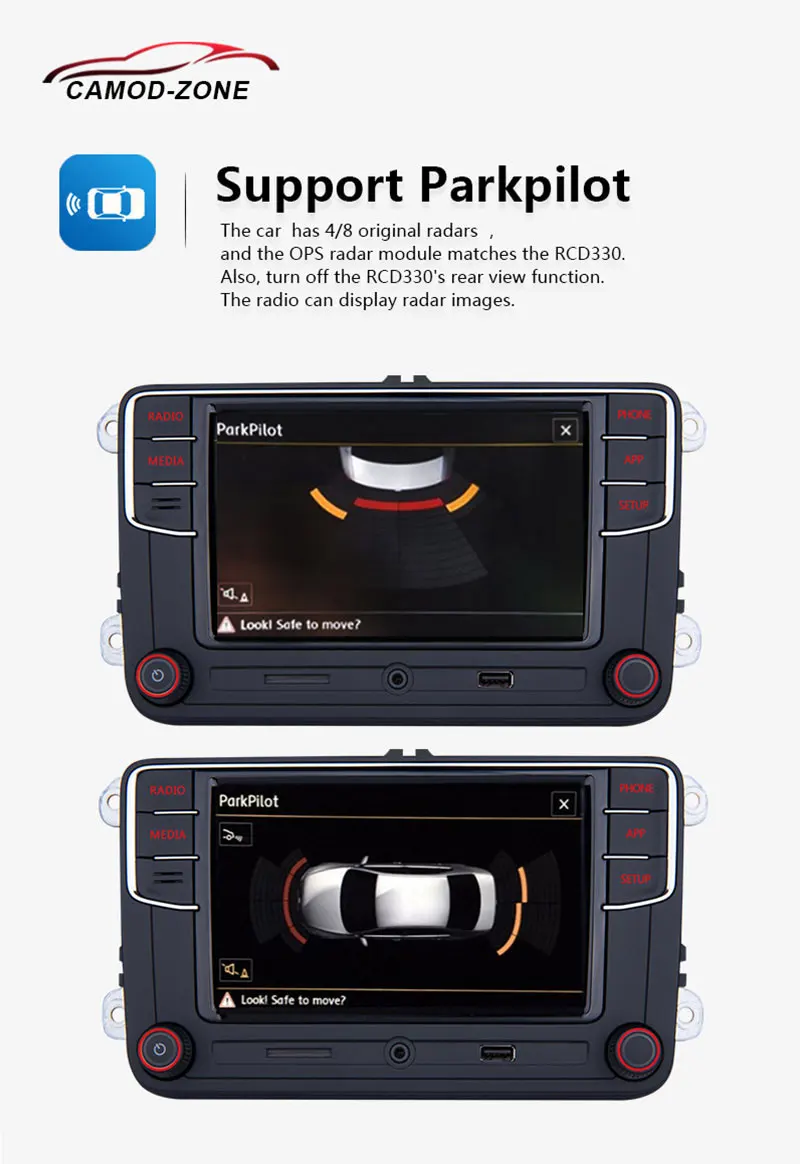 Android Авто Noname RCD330 Plus RCD330G Carplay Автомагнитола MIB 6RD 035 187B для VW Golf 5 6 Jetta MK5 MK6 CC Tiguan Passat Polo