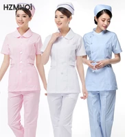 round neck waist waist female nurse uniform white long sleeved suit medical suit short sleeved suit female medical uniform