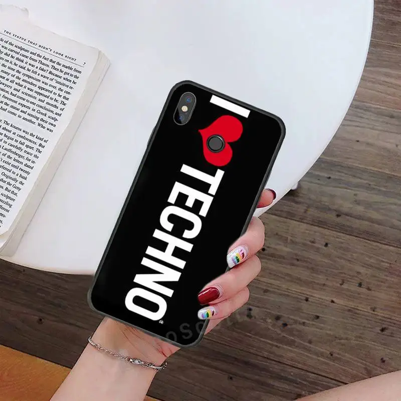 

Techno Music fashion coque luxury fashion Phone Case shell For Xiaomi Redmi note 7 8 9 t k30 max3 9 s 10 pro lite