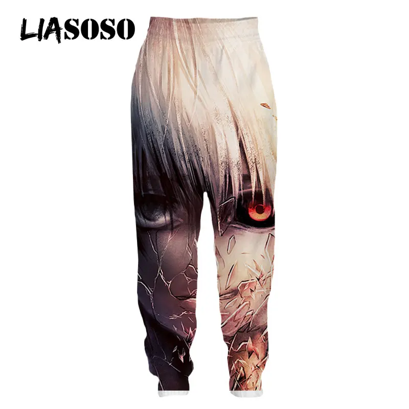 

LIASOSO 3D Print Men Women Anime Tokyo Ghoul Ken Kaneki Touka Kirishima Loose Casual Sweatpants Harajuku Sweat Pants Cool Pant