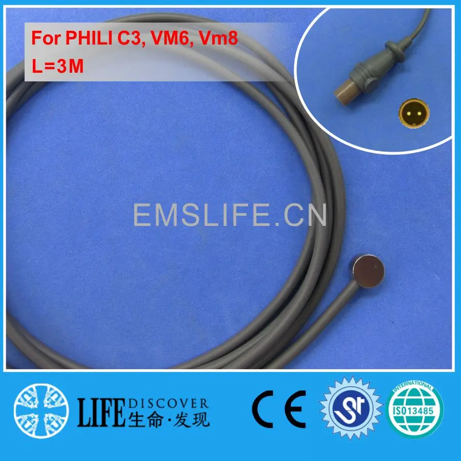 

2019-Pediatric skin-surface temperature probe for PHILI C3, VM6, VM8 patient monitor