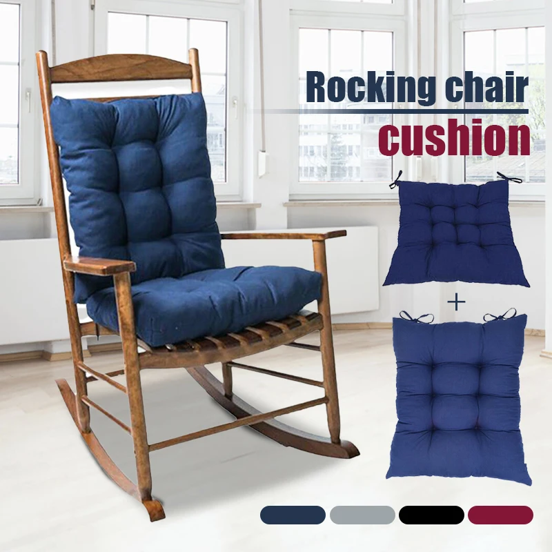 

A Set Of Recliner Chair Cushions Thicken Foldable Rocking Chair Cushion Long Chair Couch Seat Cushion Pads Garden Lounger Mat