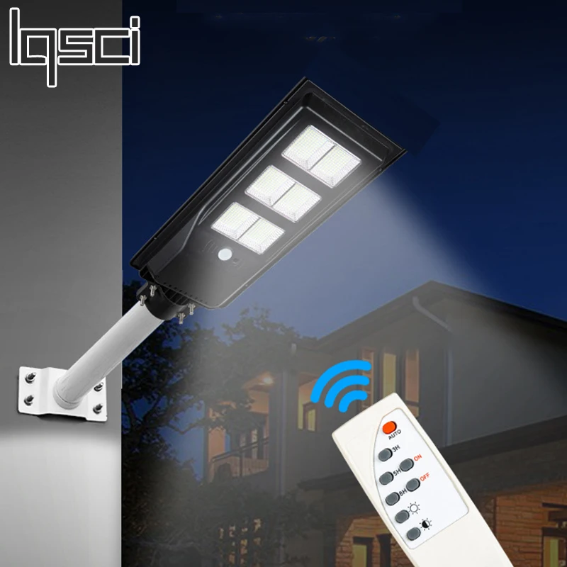 Ультрабольшой солнечный светильник 600 Вт с пассивным ИК датчиком движения