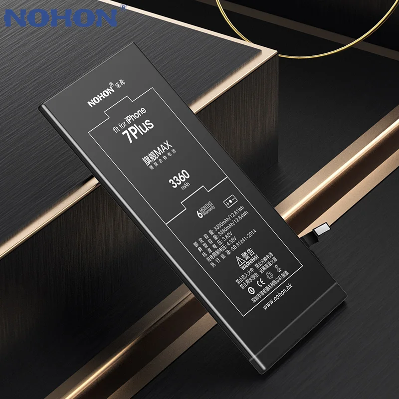 Nohon аккумулятор для Apple iPhone 7 8 6 S 6plus 7plus 8plus 6splus 6plus Bateria Max емкость телефона литий-полимерная запасная батарея