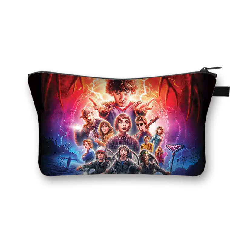 

Косметичка «очень странные дела» для женщин и девочек, мультяшная косметичка, многофункциональная сумка большой емкости для хранения игру...