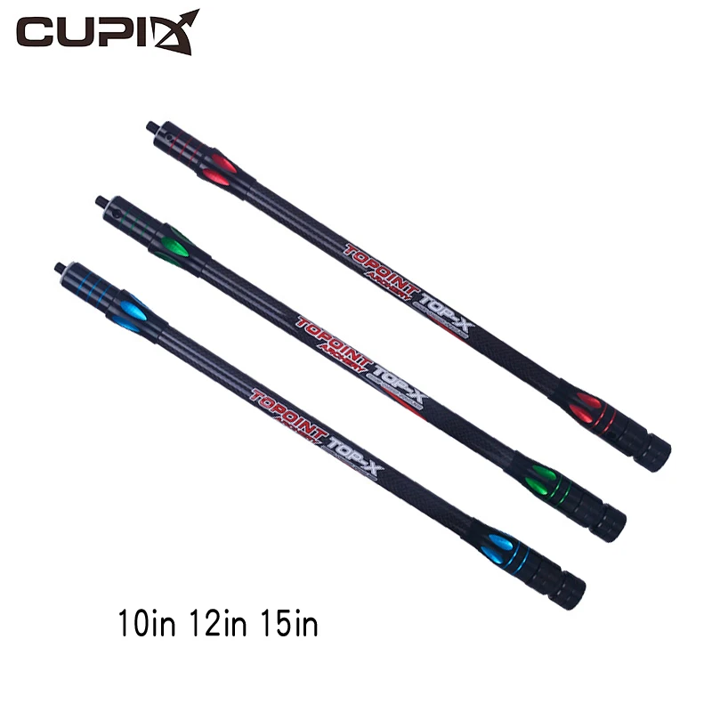 

CUPID 10in 12in 15in Archery Carbon Stabilizer Bar Side Balance Rod For Compound Bow Shock Absorber