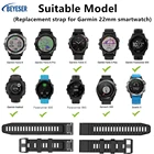 Ремешок для наручных часов Fenix6 Fenix5, силиконовый быстросъемный браслет для Garmin Fenix 6 6 Pro 5 Plus, 22 мм