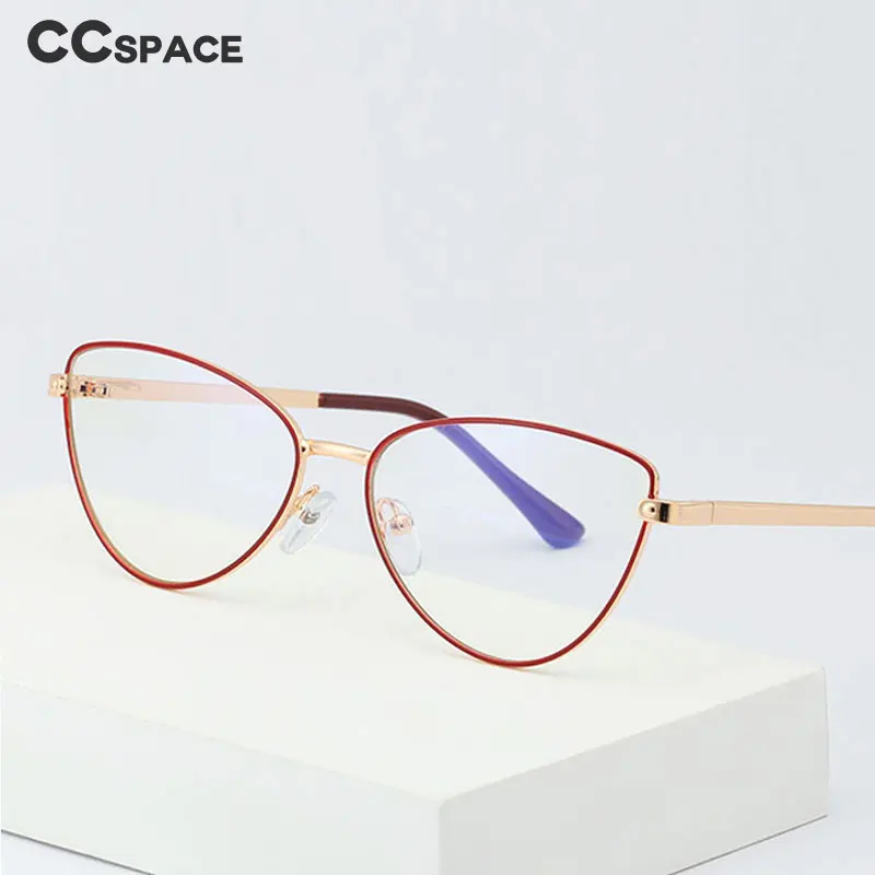 

48137 Metal Glasses Frame Anti-Blue Light Male and Female Optical Fashion Small Frame Computer Eyeglasses Flat Mirror