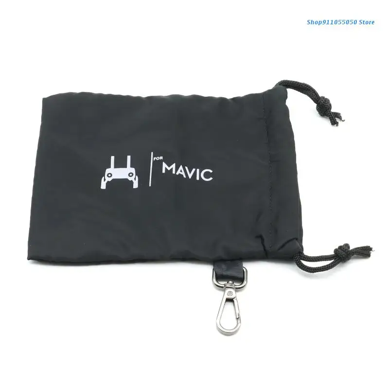 

C5AB Waterproof Flannel Drawstring Bag Drone Remote Control Storage Pouch Anti-drop Drawst Pocket Compatible with Mavic 3