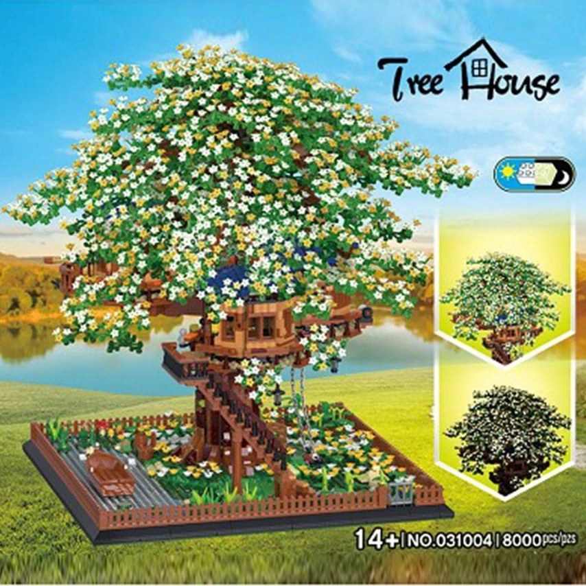 Совместим с конструктором Lego Creator строительные блоки MOC Tree House модели игрушек идеи