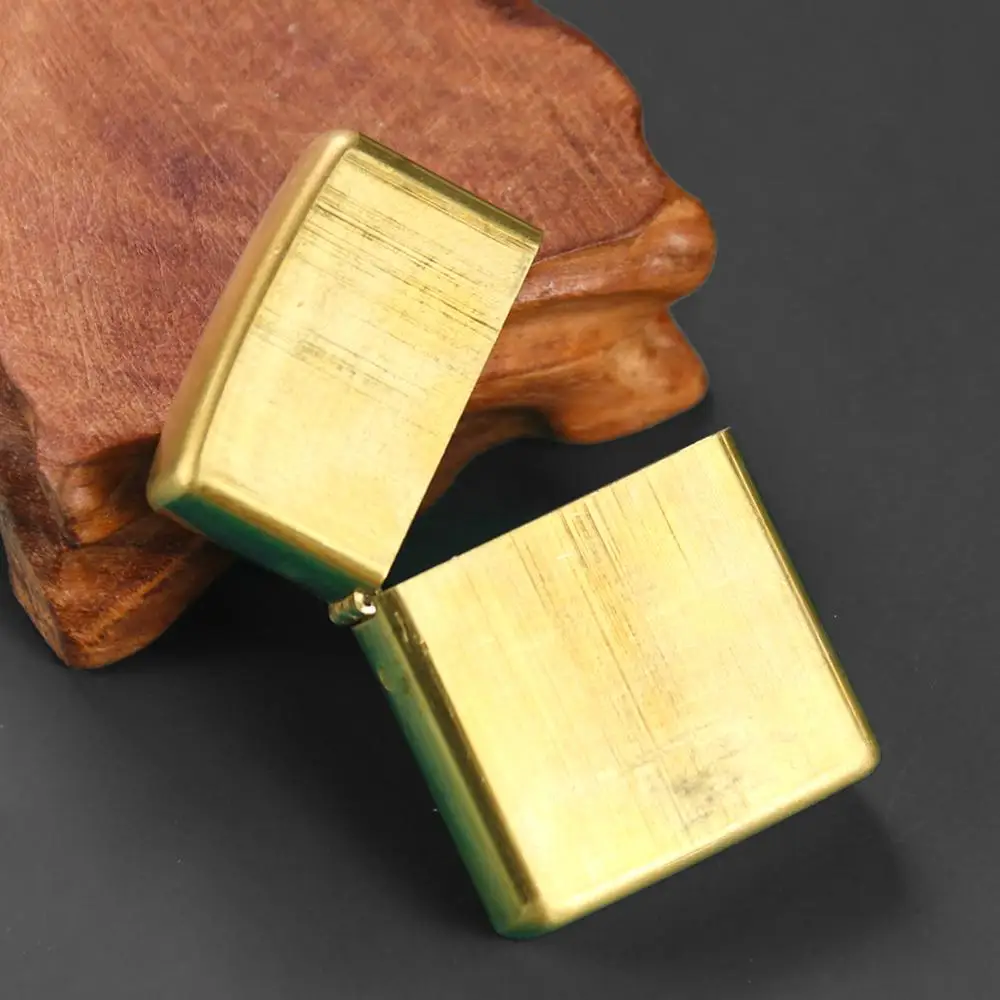

Copper Pocket Oil Petrol Lighter Outside Case Diy Replacement Parts Vantage Rectangle Portable Design