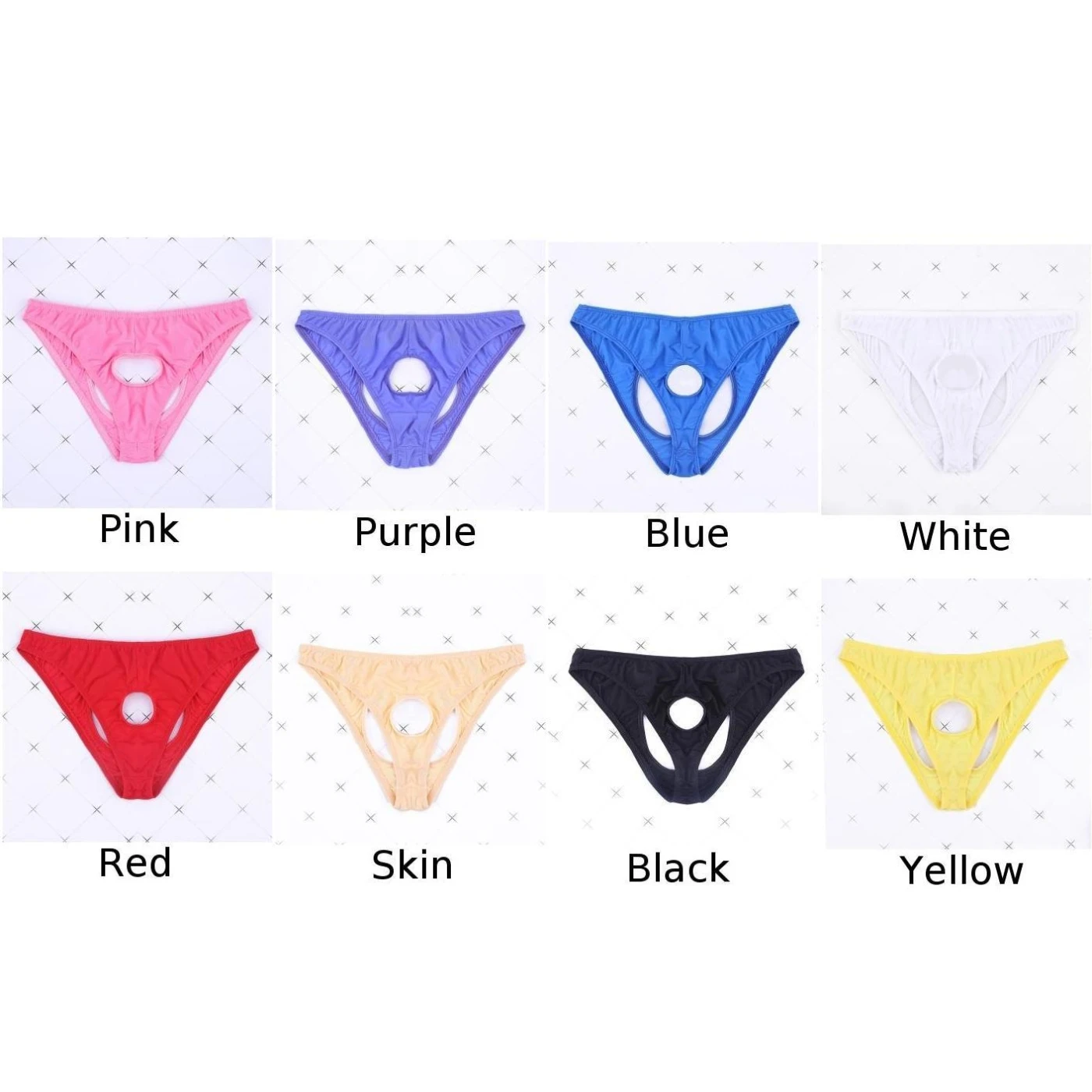 Мужские трусы сексуальные модные с заниженной талией летние мужские сплошной