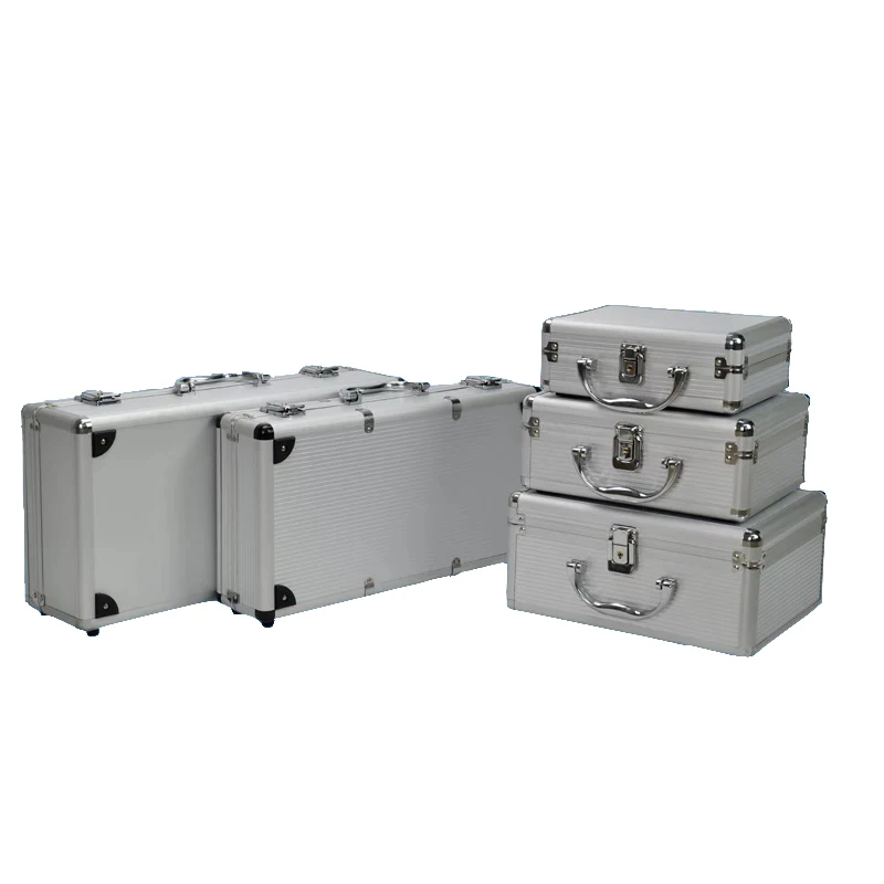 

250*200*110mm Portable Aluminum ToolBox Instrument Case Medicine Equipment Part Toolcase Cosmetic Box Packaging