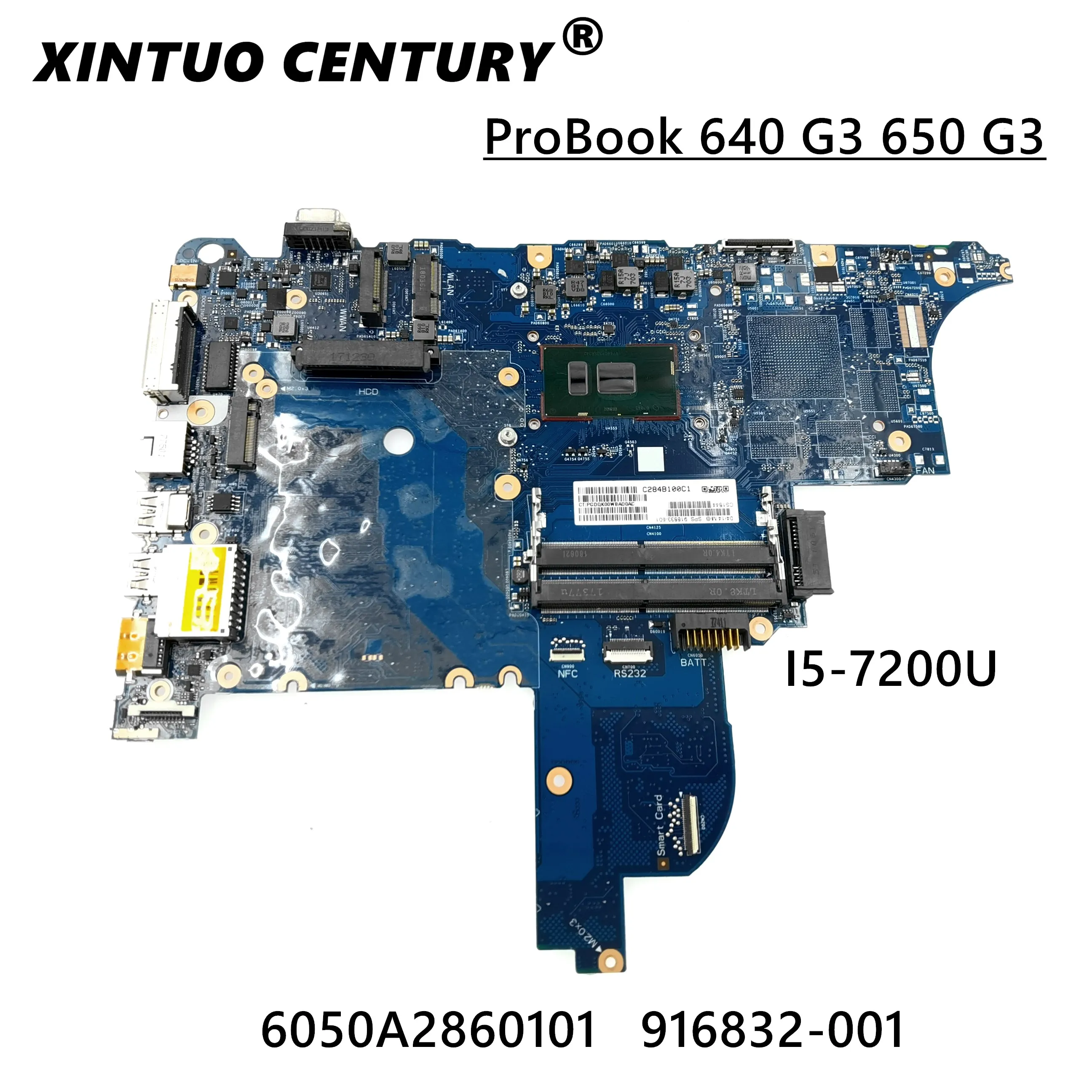 Verkaufen 916832-001 916832-601 Für HP Probook ProBook 640 G3 650 G3 Motherboard I5-7200U CPU 6050A2860101-MB-A01 100% Voll Getestet